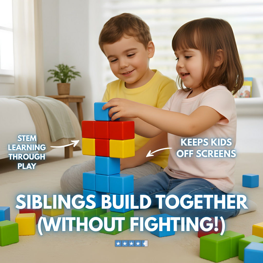 Tiny Hero™ Magnetic Blocks – Built to Grow With Your Child