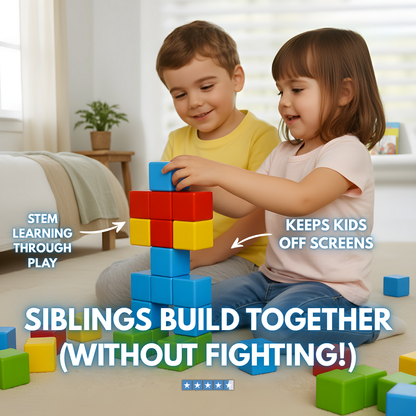Tiny Hero™ Magnetic Blocks – Built to Grow With Your Child